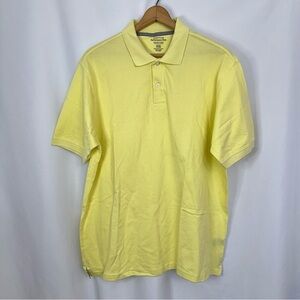Cactus Performance‎ Polo Shirt Mens XXL Yellow Shrink Resist Premium Cotton